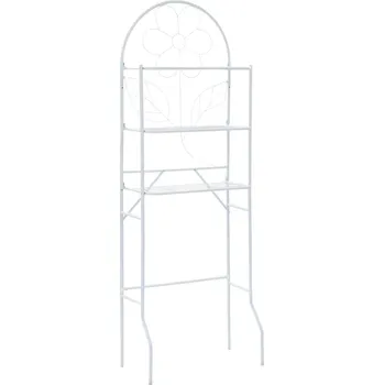 Koupelnový nábytek ZBXL Regál do koupelny bílý 60 x 33 x 174 cm