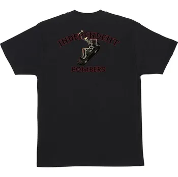 Pánské tričko independent Pánské triko bombers heavyweight t-shirt black