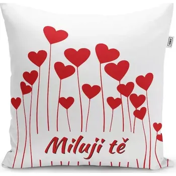 Polštář Sablio Polštář Miluji tě 2: 40x40 cm
