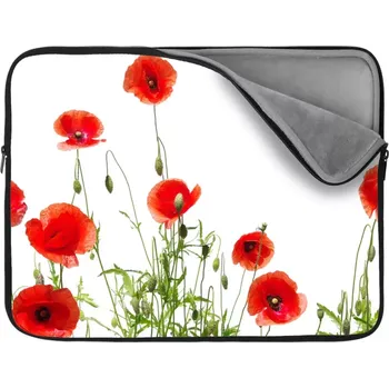 pouzdro na notebook Sablio Obal na notebook Vlčí máky - 13"