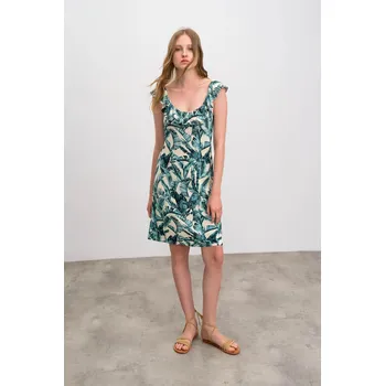 Dámské šaty Vamp - Elegantní dámské šaty D0W - Vamp, green lagoon M i512_16454_244_3