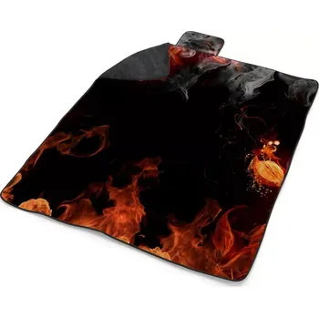 deka Sablio Plážová deka Červený oheň: 200x140 cm