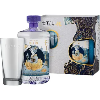 Gin Etsu Pacific Ocean Water Japanese Gin 0,7l 45% + Glass