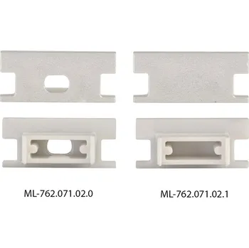 LED páska Nášlapný hliníkový profil 19x9 mm, matný difuzor 1m *ML-761.072.02.1