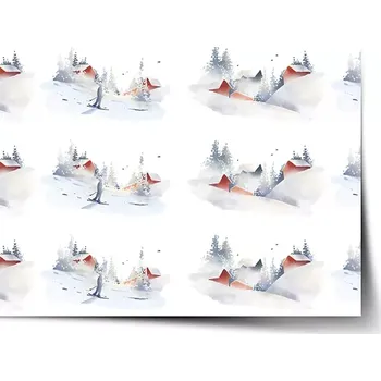 Plakát Sablio Plakát Zimní pohoda - 60x40 cm