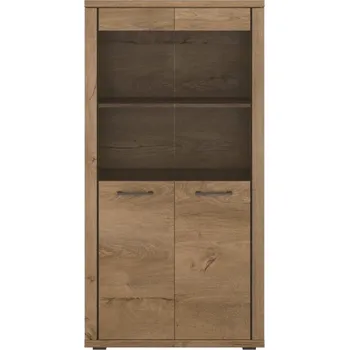 Knihovna Vitrína Cordan - Mebelbos Dub Lefkas 80,2x156,5 cm