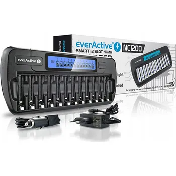 Nabíječka baterií Nabíječka baterií everActive NC-1200 pro 12 AA a AAA