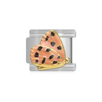 Přívěsek PŘÍVĚSEK MODUL MAYBEME ZLATO-RŮŽOVÝ MOTÝLEK