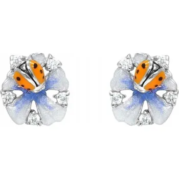 Náušnice STŘÍBRNÉ NÁUŠNICE 925 ŠROUBOVACÍ PECKY BERUŠKY