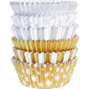 Formička PME Košíčky papírové s fólií Vánoce 100 ks