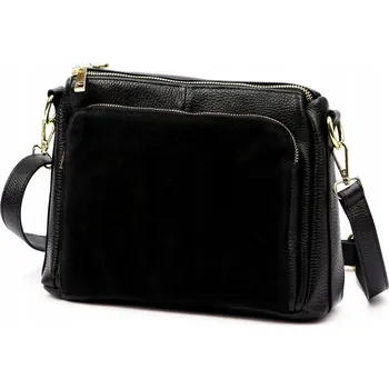 Kabelka Vera Pelle kabelka z pravé kůže černá