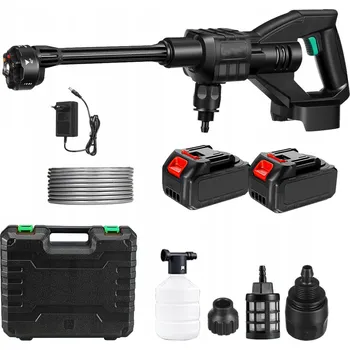 Vysokotlaký čistič PŘENOSNÁ AKUMULÁTOROVÁ TLAKOVÁ MYČKA 500W 100 BAR S BATERIÍ 3000MAH