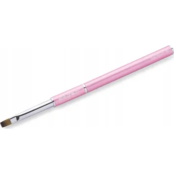 Kosmetický štětec Plochý štětec na gel Aba Group 6 růžový