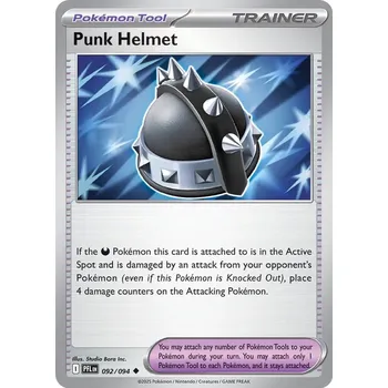Sběratelská karetní hra Pokémon PFL 092/094 Punk Helmet - Phantasmal Flames Stav: Near Mint, Verze: REVERSE HOLO