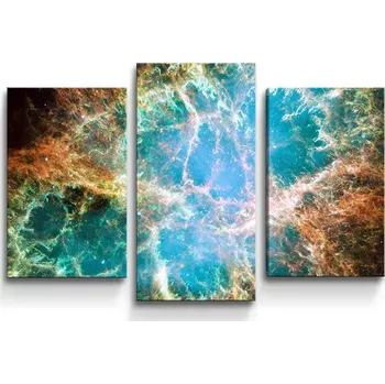 Obraz Sablio Obraz - 3-dílný Vesmírná abstrakce - 75x50 cm