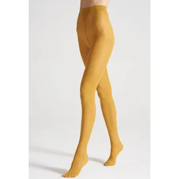 Podprsenka Punčocháče hladké Veneziana Satin 40den žluté SENAPE velikost 4