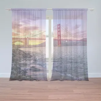 Záclona Sablio Záclony Golden Gate 5: 2ks 150x250cm