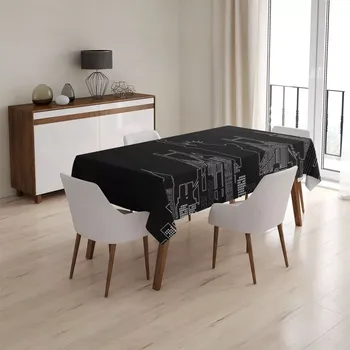 ubrus Sablio Ubrus Seriál Přátelé FRIENDS Obrysy - 90x90 cm