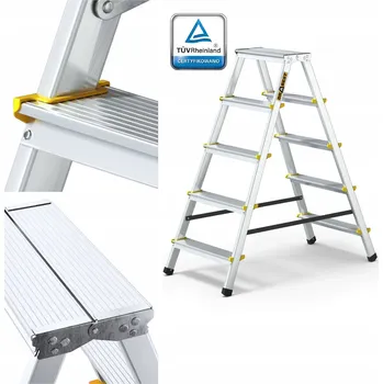 Žebřík Žebřík DRABEST hliníkový do 150 kg