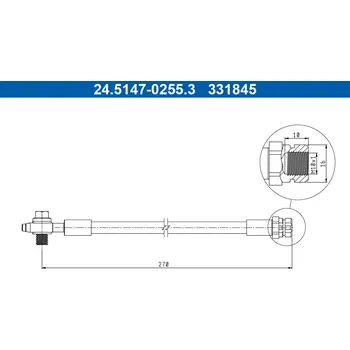 Brzdová hadice Brzdová hadice ATE 24.5147-0255.3