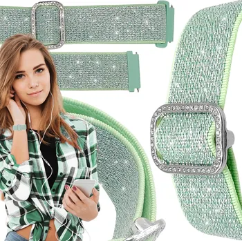 Pouzdro na mobilní telefon Řemínek ChronSmarta pro Samsung 20mm, zelený