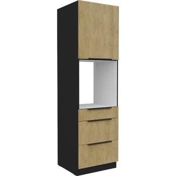 Kuchyňská skříňka Stolarz-Lempert Kuchyňská skříňka Cremona BL - 60 DPS-210 3S 1F sloupek se zabudovanou troubou, šuplíkový PREMIUM BOX