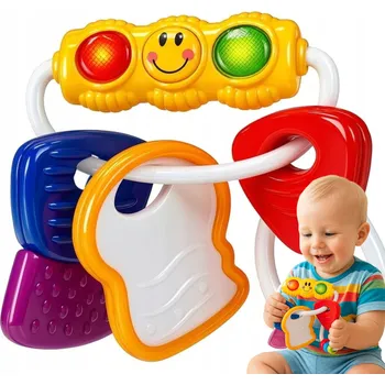 Hola Kousátko, chrastítko, první klíče pro miminko se světlem