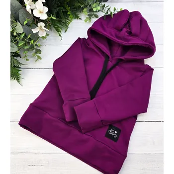 Dívčí mikina Kulišárny Mikina s oušky MAGENTA VELIKOST: 62(0-3m)