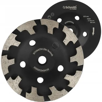 Brusný kotouč BRUSNÝ KOTOUČ NA BETONU A KÁMEN 125 M14 DIAMANTOVÝ SEGMENTOVÝ SCHMITH