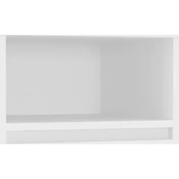 Noční stolek Noční stolek se zásuvkou a policí, bílý, 40x40x50 cm