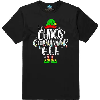 Pánské tričko Pánské tričko Vánoční Koordinátor Elf (Velikost: XXL, Barva: Černá)