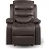 Křeslo Relaxační polohovací TV křeslo Haven hnědé