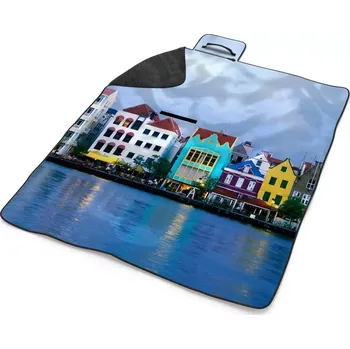 deka Sablio Plážová deka Domky u moře: 200x140 cm