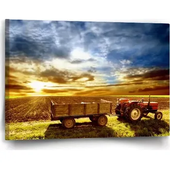 Obraz Sablio Obraz Traktor s vlečkou - 60x40 cm