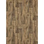 Breno PVC TOPTEX Cracked Oak 693D – tmavě hnědé dřevo, šíře 400 cm