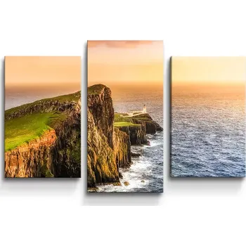 Obraz Sablio Obraz - 3-dílný Skalnaté pobřeží - 75x50 cm