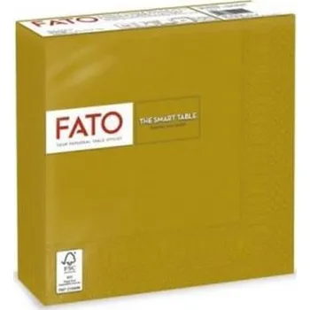 Papírový ubrousek Ubrousky "Smart Table", zlatá, 1/4 skládání, 33 x 33 cm, FATO 82594200