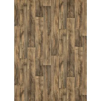 pvc podlaha Breno PVC TOPTEX Cracked Oak 693D – tmavě hnědé dřevo, šíře 500 cm