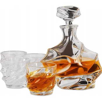 Sklenice Sada KANARS 0,75 l karafa + 4 sklenice 320 ml na whisky