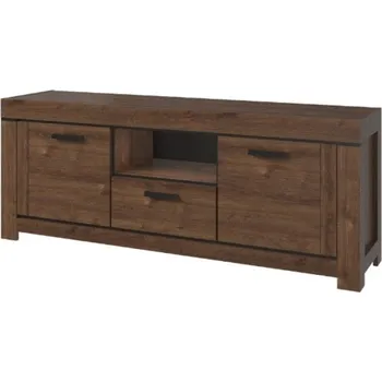 Televizní stolek Praktický TV stolek do obývacího pokoje Brass - Mebelbos Dub Hnědý 160x62.5 cm