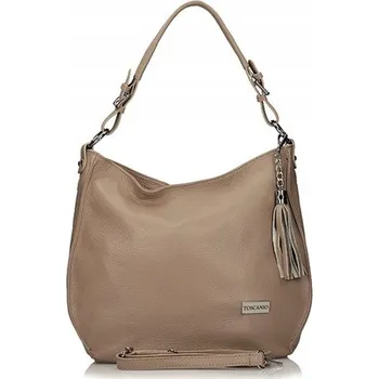 Kabelka Toscanio kabelka z pravé lícové kůže hnědá