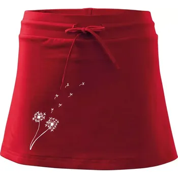 Dámská sukně Pampeliška - Sportovní sukně - two in one - S ( Červená )