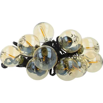 Žárovka Solární girlanda Forever Light LED SUNARI FLS-125 5,5m + 10 žárovek zlatá G40 IP44