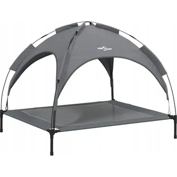 Pelíšek pro psa Pelíšek pro psa s baldachýnem, antracitová barva, 104x86x84 cm, tkanina Oxford