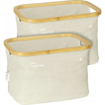 Koš na prádlo TOM TAILOR Skládací úložné koše TOM TAILOR, 2 ks, béžové