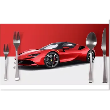 prostírání Sablio Prostírání Ferrari na červenobílé: 40x30cm