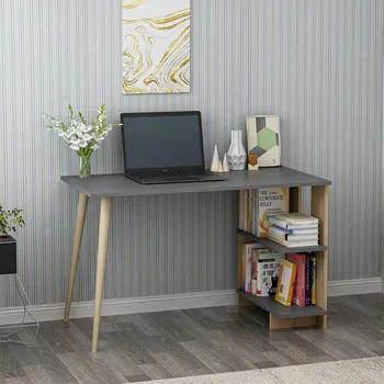 Psací stůl Obdélníkový psací stůl VerDesign 110 x 50 x 74 cm antracit, dub