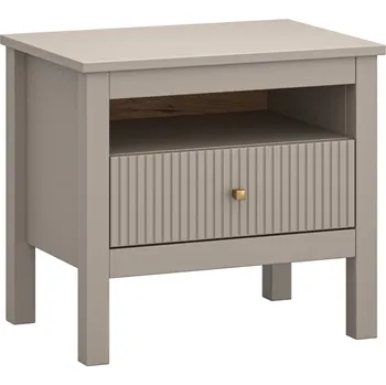 Noční stolek Noční stolek Kleo - Mebelbos Taupe 52x47 cm