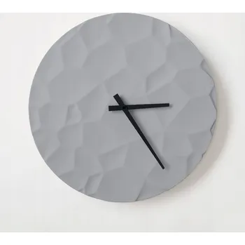 Hodiny ODLITO.CZ Betonové hodiny Měsíční kráter 50 cm – šedá, černé ručičky