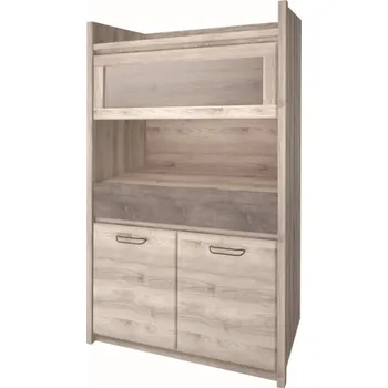 Knihovna Nízká vitrína Jazz - Mebelbos 96.4x174.5 cm